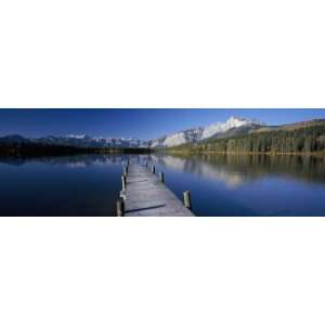  Pier at Hector Lake, Mt John Laurie, Rocky Mountains 