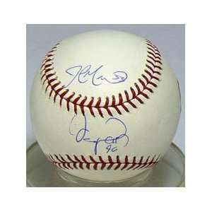  Signed John Maine and Oliver Perez/Autographed Baseball 