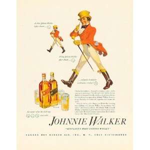 Johnnie Walker Whisky Ad from January 1937