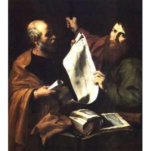   Espanoleto (José de Ribera)   32 x 36 inches   Saints Paul and Pe