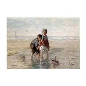  Jozef Israels   Children Playing By The Seaside Giclee 