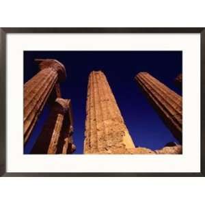  The Greek temple to Juno in Agrigento, Sicily Framed Art 