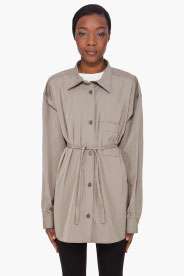 MAISON MARTIN MARGIELA Khaki Grey Boyfriend Coat