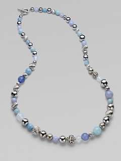 David Yurman   Blue Chalcedony, Aquamarine, Moon Quartz and Sterling 