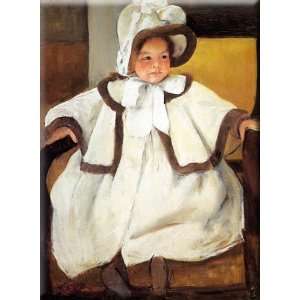  Mary Cassatt In A White Coat 12x16 Streched Canvas Art by Cassatt 