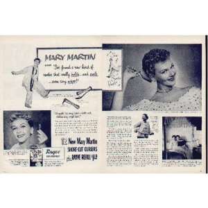 MARY MARTIN, Broadway star in SOUTH PACIFIC.  1950 Rayve Home 