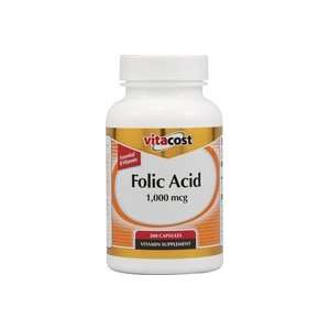  Folic Acid    1,000 mcg   200 Capsules