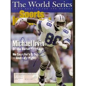 MICHAEL IRVIN Autograph 25 Oct 1993 Sports Illustrated   Autographed 