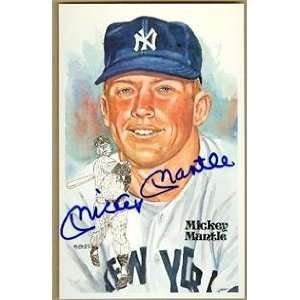Mickey Mantle autographed Perez Steele Postcard (New York Yankees)