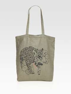 See by Chloe   Leopard Canvas Shopping Bag    