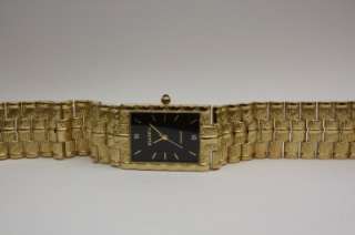 New Elgin Diamond Collection Steel Gold Men Dress Watch 23 mm x 32mm 