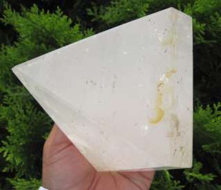5lb NATURAL CLEAR white QUARTZ CRYSTAL pyramid  