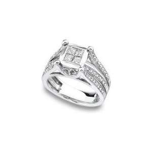  Peter Lam Diamond Ring in 18k White Gold Jewelry
