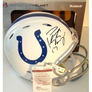 Peyton Manning Signed Helmet   F S Revolution Proline JSA 