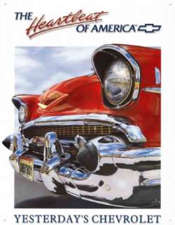 New The Heartbeat Of America Yesterdays Chevrolet Travel Tin Sign 