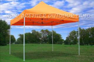 10x10 Pop Up Canopy Party Tent Gazebo EZ Orange  