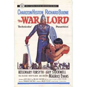   War Lord Poster 27x40 Charlton Heston Richard Boone Rosemary Forsyth