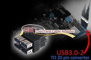 New USB technology Standard USB 3.0 A female to 20pin Adapter