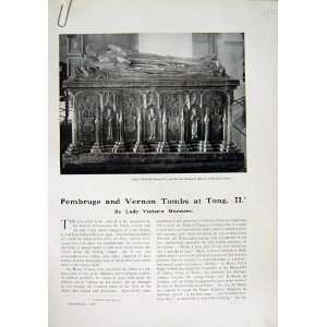    1906 Art Journal Tomb Richard Vernon Pembruge Tong