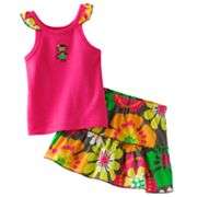 Carters Appliqued Tank and Floral Scooter Set   Baby