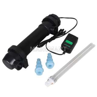   Light Sterilizer Aquarium Fish Pond Clarifier Tank Lamp + Power supply