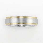 Stainless Steel Two Tone Band Ring