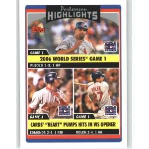  2006 Topps Update #197 Albert Pujols / Jim Edmonds / Scott 