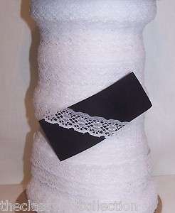 20 Yards 3/4 Flat Lace White for Doll Clothing or Crafts #13  