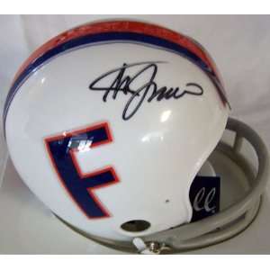 Steve Spurrier Autographed Florida Gators 2 Bar Throwback Mini Helmet