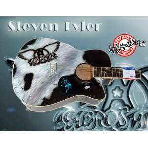 Steven Tyler Autographed Signed Aerosmith 12 String Guitar PSA