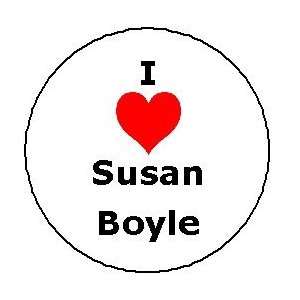  I Love Susan Boyle Pinback Button Heart Pin Everything 