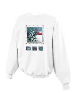 Peace on Earth Barn Christmas Winter Crewneck Sweatshirt S  5x  