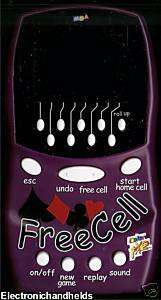 MGA FREE CELL SOLITAIRE ELECTRONIC HANDHELD TRAVEL GAME COLOR FX2 BIG 
