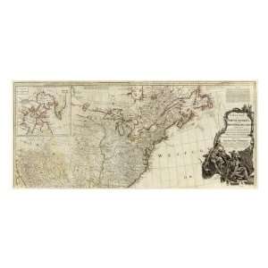 Thomas Pownall   A New Map Of North America, With The West India 