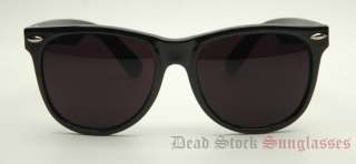 80s OVERSIZE WAYFARER Sunglasses   DARK BLACK LENSES  