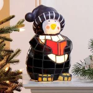  Tiffany Style Holiday Penguin Accent Lamp
