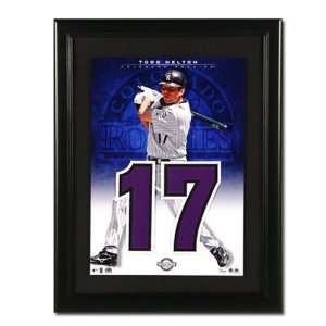 Todd Helton Colorado Rockies Unsigned Jersey Numbers Piece