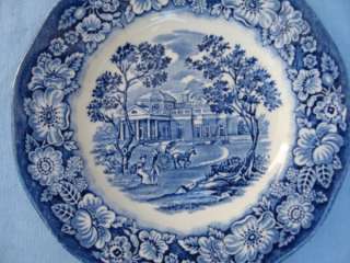 Liberty Blue Vintage Dinnerware Saucer & Bread and Butter Plate 