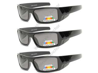 Lot/Pairs   GASCAN Sunglasses BLACK w/ POLARIZED Lens  