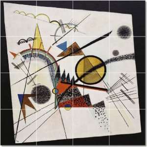 Wassily Kandinsky Abstract Tile Mural Home Renovations Design Idea 