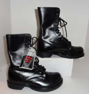 Double H Mens Black Military Work Combat Boot Size 7E  
