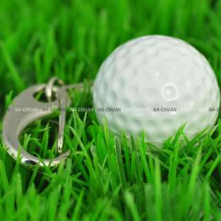 Golf Ball Key Ring Chain Pendant Pocket Watch Gift E  