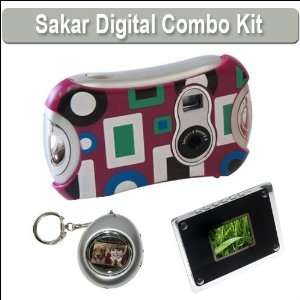   Digital Camera + Digital Picture Frame + Digital Keychain Photo Viewer