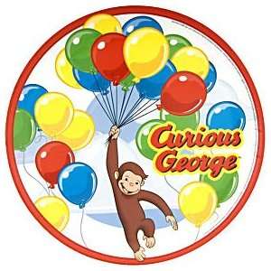  Curious George   Dinnerware   8 Inch Round Plate Toys 