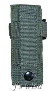OLIVE DRAB OD GREEN MOLLE FLASHLIGHT POUCH BAG CASE  
