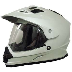  AFX FX 39 DUAL SPORT SOLID FULL FACE HELMET PEARL WHITE XS 