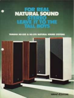 Yamaha NS 570/NS 550 Original Speaker Brochure 1972  