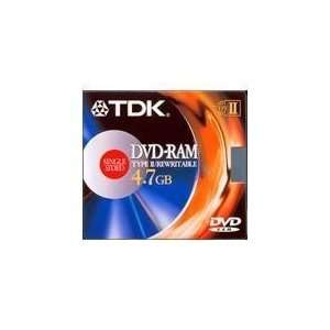  TDK DVD RAM Media 4.7GB Type2 for Pc (1 Pack) Electronics