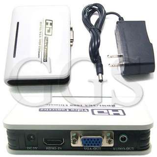   DVD HDMI to VGA & Audio HDTV Video Converter Adapter 1920X1080  