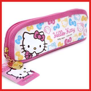 Sanrio Hello Kitty Pencil Case / Bag  White Pink  
